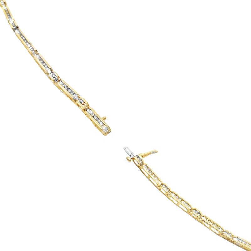 Diamond Tennis Bracelet 10K Yellow Gold .60CTW
