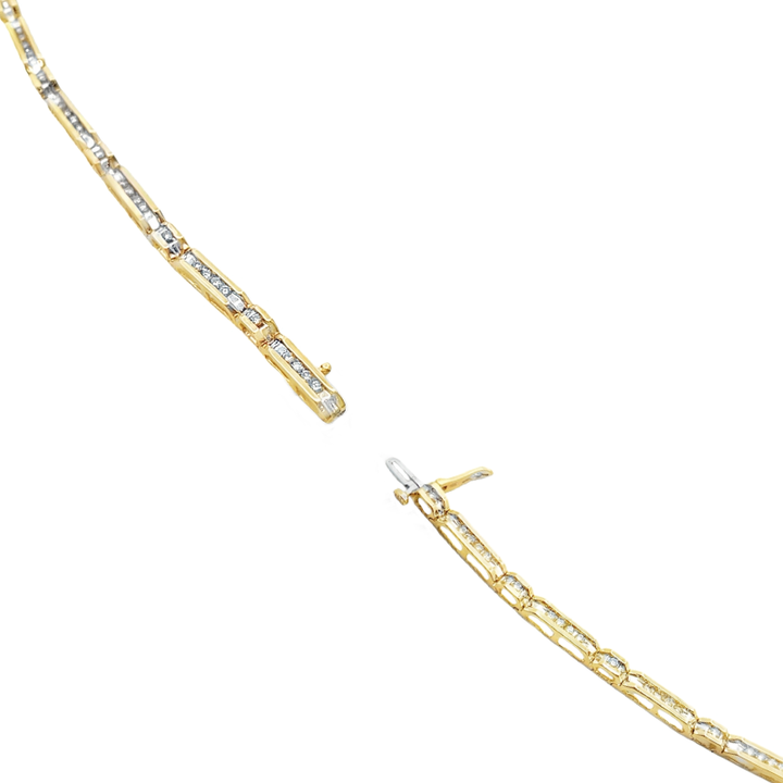 Diamond Tennis Bracelet 10K Yellow Gold .60CTW