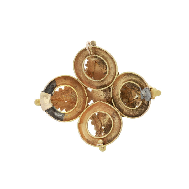 Garnet Victorian Era Pendant 14K Yellow Gold 8.95CTW