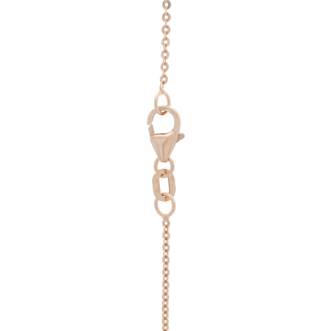 Floating Diamond Necklace 14K Rose Gold .24CT