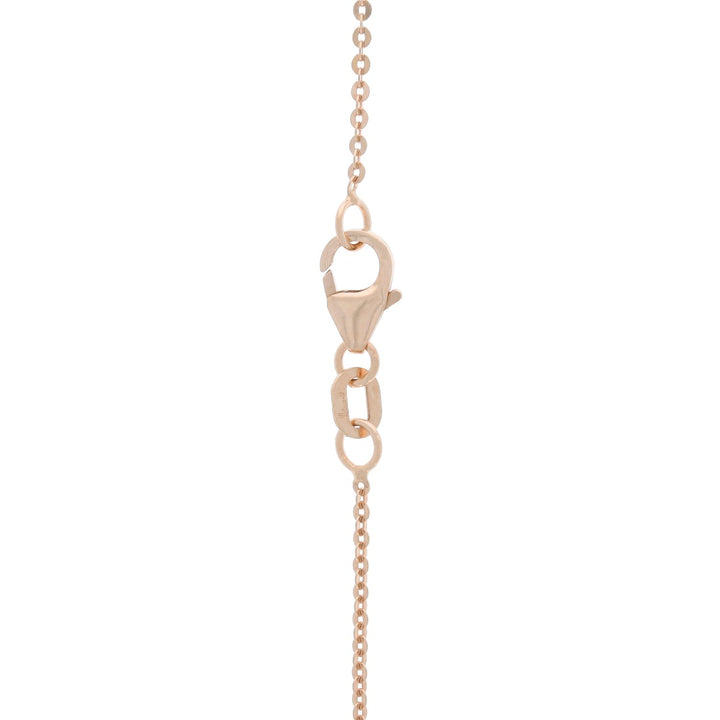 Floating Diamond Necklace 14K Rose Gold .24CT