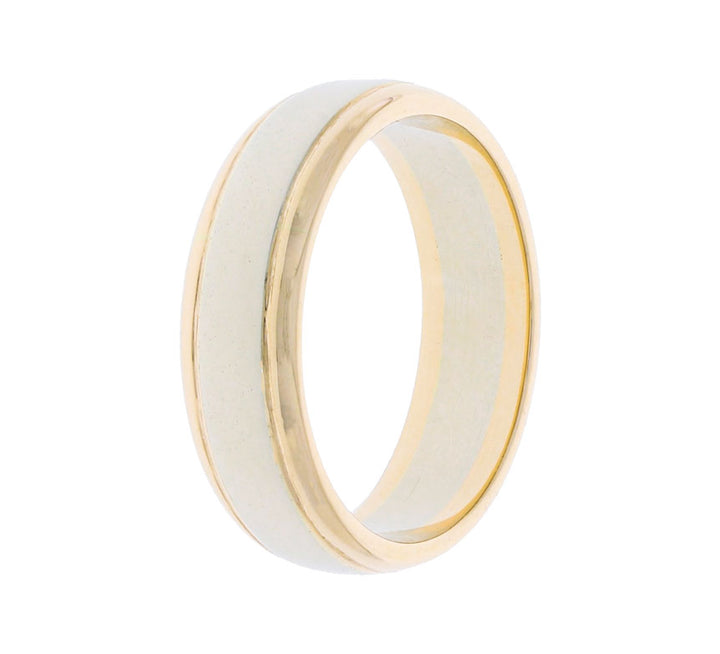 Diamond Accented Band 14K Two Tone