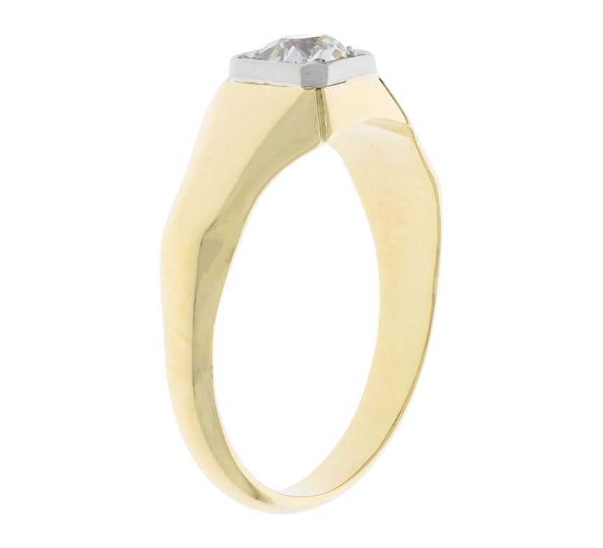 Men's Diamond Ring 14K Two Tone .29 CT