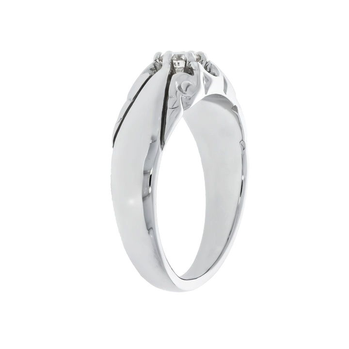 Diamond Vintage Ring 14K White Gold .18CTW