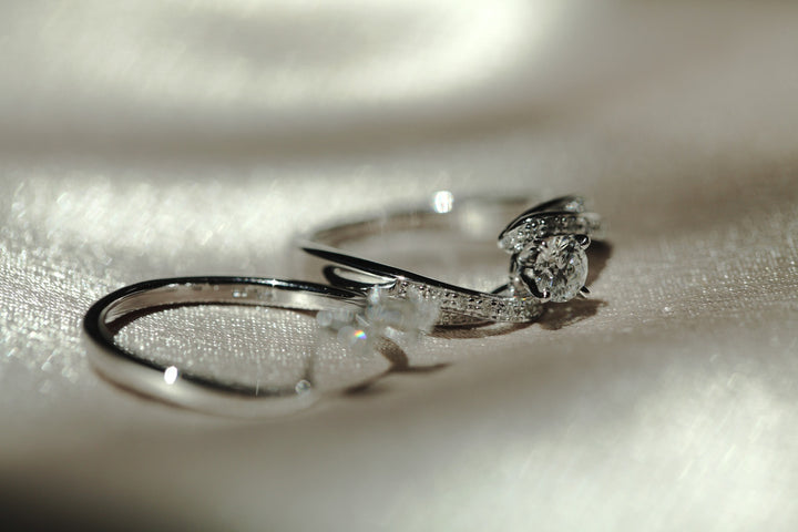 Diamond Wedding Set with Jacket 14K White Gold