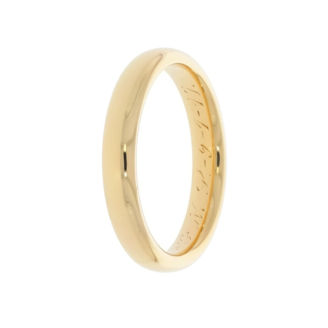 Half Round Band 18K Yellow Gold