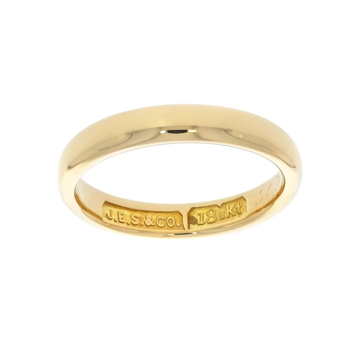 Half Round Band 18K Yellow Gold