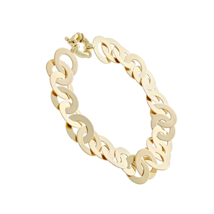 Circle Link Estate Bracelet 14K Yellow Gold