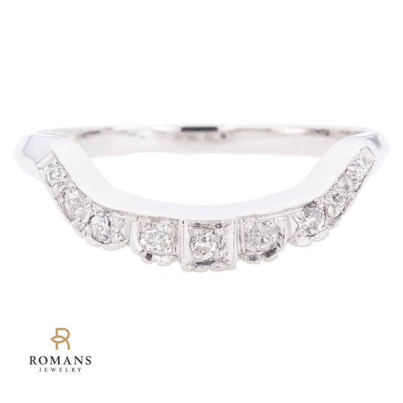 Art Deco Diamond Band 1930's Platinum .20CTW