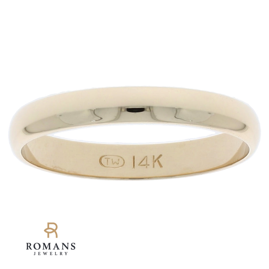Classic 3MM Band 14K Yellow Gold