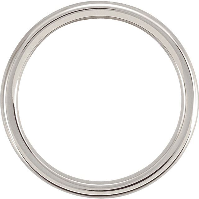 Cobalt 4 mm Slightly Domed Band Size 8