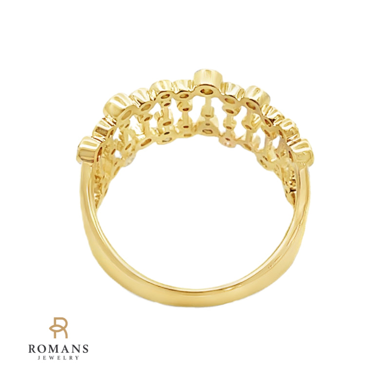 Confetti Diamond Band 14K Yellow Gold .53 CTW
