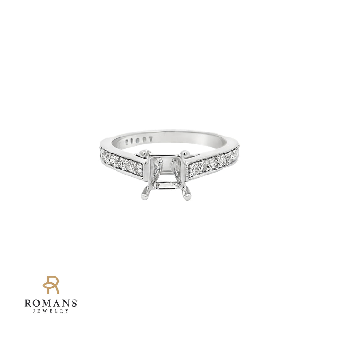 Diamond 4-Prong Setting 14K White Gold .28CT