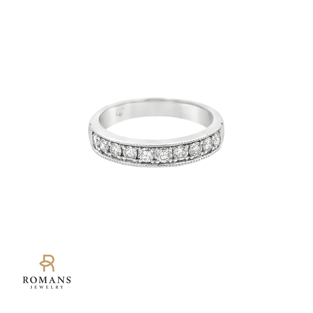 Diamond Band 14K White Gold 0.40CT
