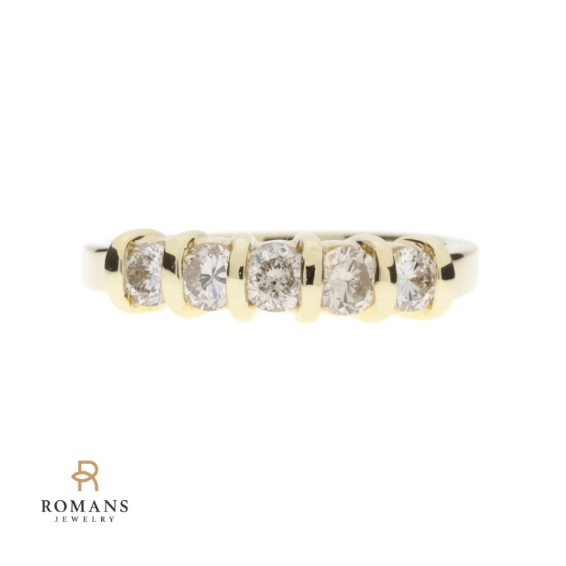 Diamond Band 14K Yellow Gold .90CTW