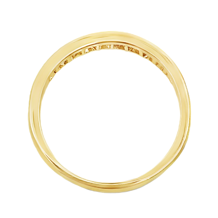 Diamond Channel Set Band 14K Yellow Gold .44 CTW
