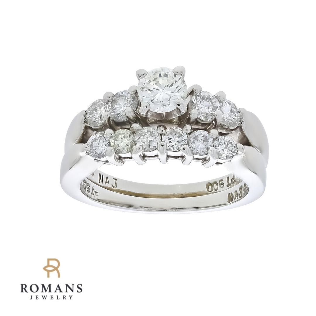 Diamond Engagement Ring Platinum .46 CT