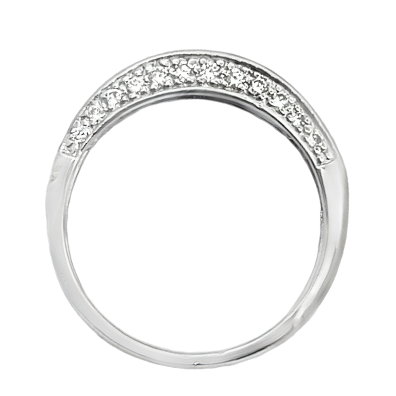 Princess Cut Diamond Channel Platinum Band 0.95 CTW