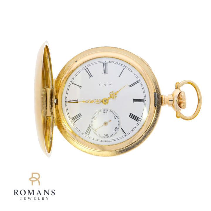 Elgin Hunting Case Pocket Watch Gold Filled