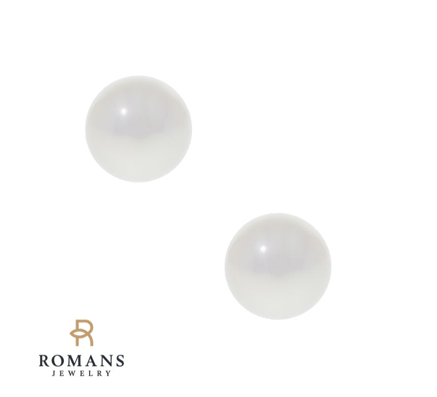 Freshwater Pearl Stud 14K Yellow Gold 6MM