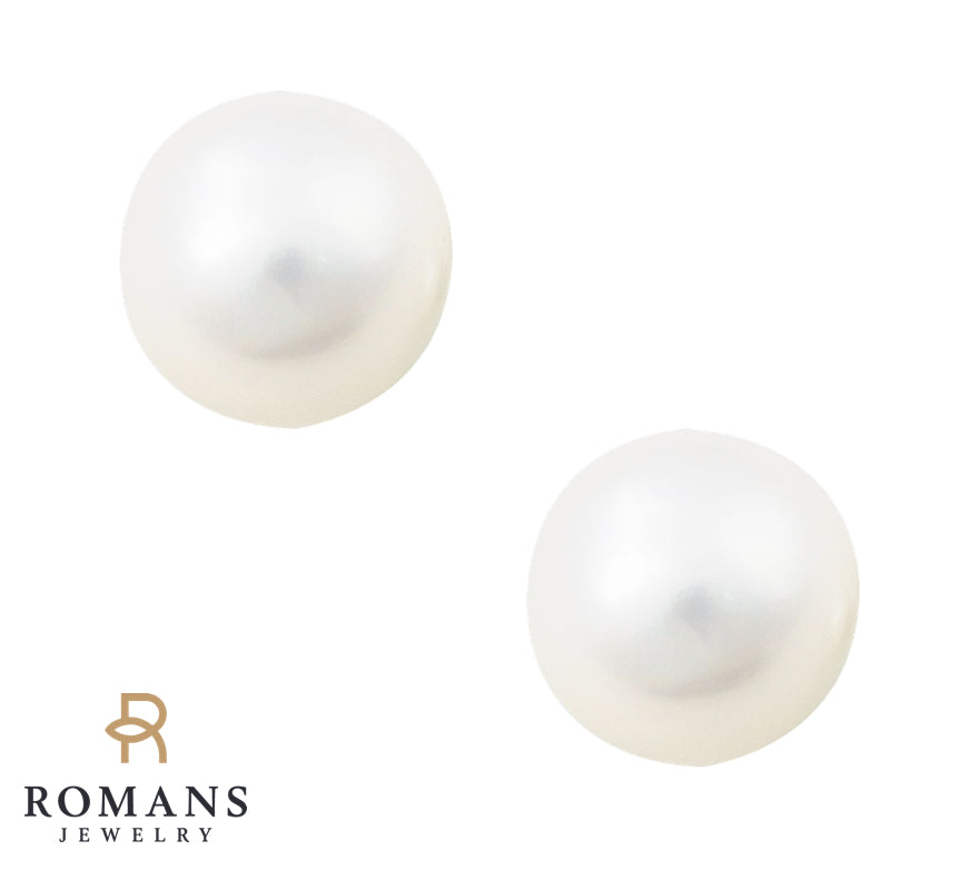 Freshwater Pearl Stud 14K Yellow Gold 10.5MM