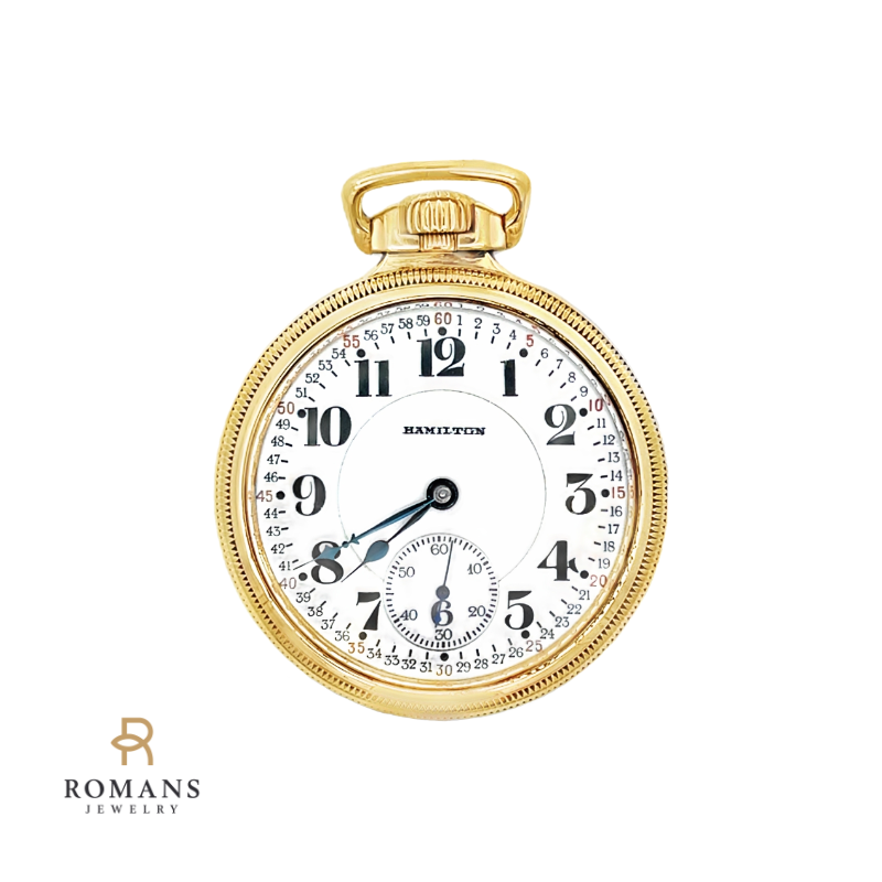 Hamilton 992 Montgomery Dial 10K Gold Filled Pocket Watch Size 16