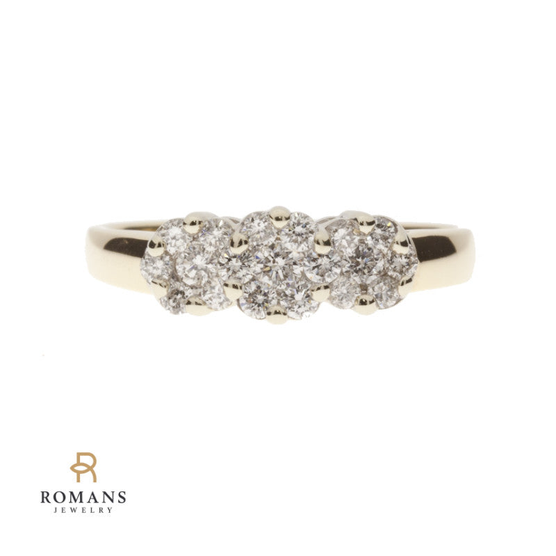 Multi-Diamond Ring 14K Two Tone .75CTW