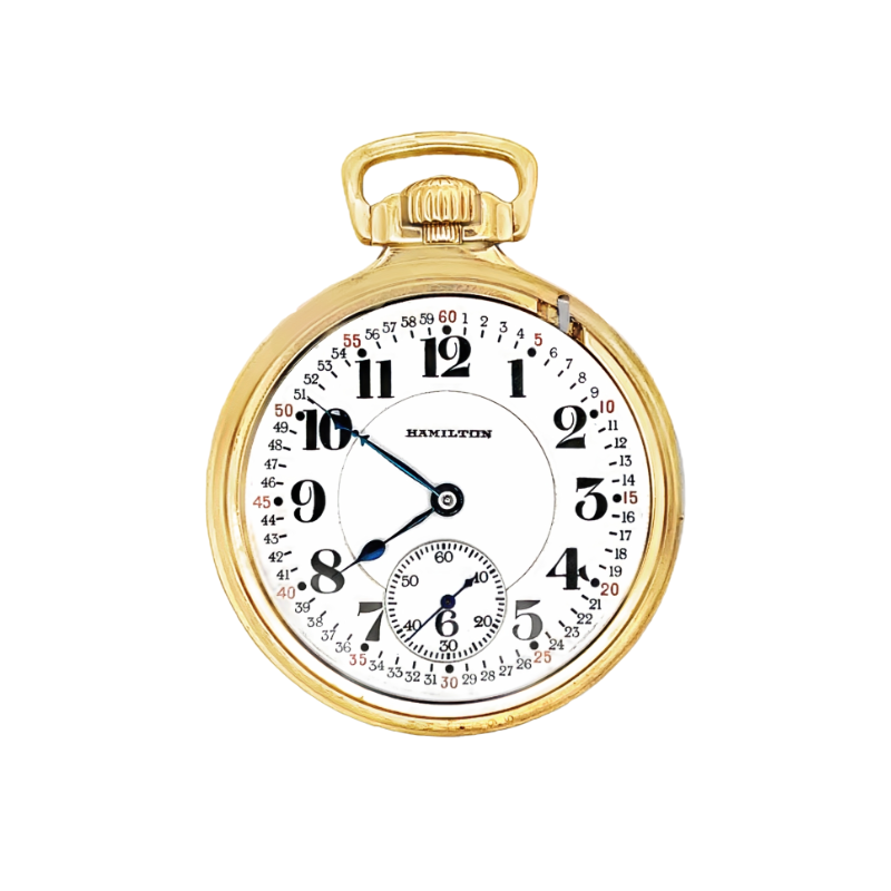 Hamilton 992 Montgomery Dial 10K Gold Filled Pocket Watch Size 16