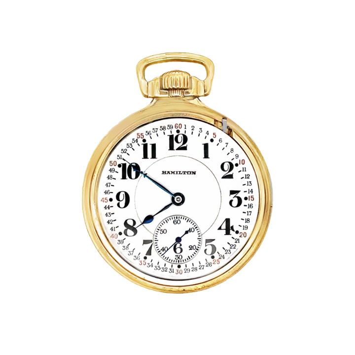 Hamilton 992 Montgomery Dial 10K Gold Filled Pocket Watch Size 16