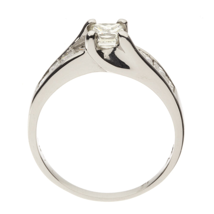 Princess Cut Diamond Engagement Ring Platinum .55 CT