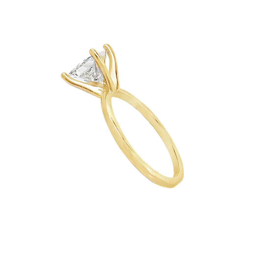 Princess Cut Engagement Ring 14K Yellow Gold 1.50CT