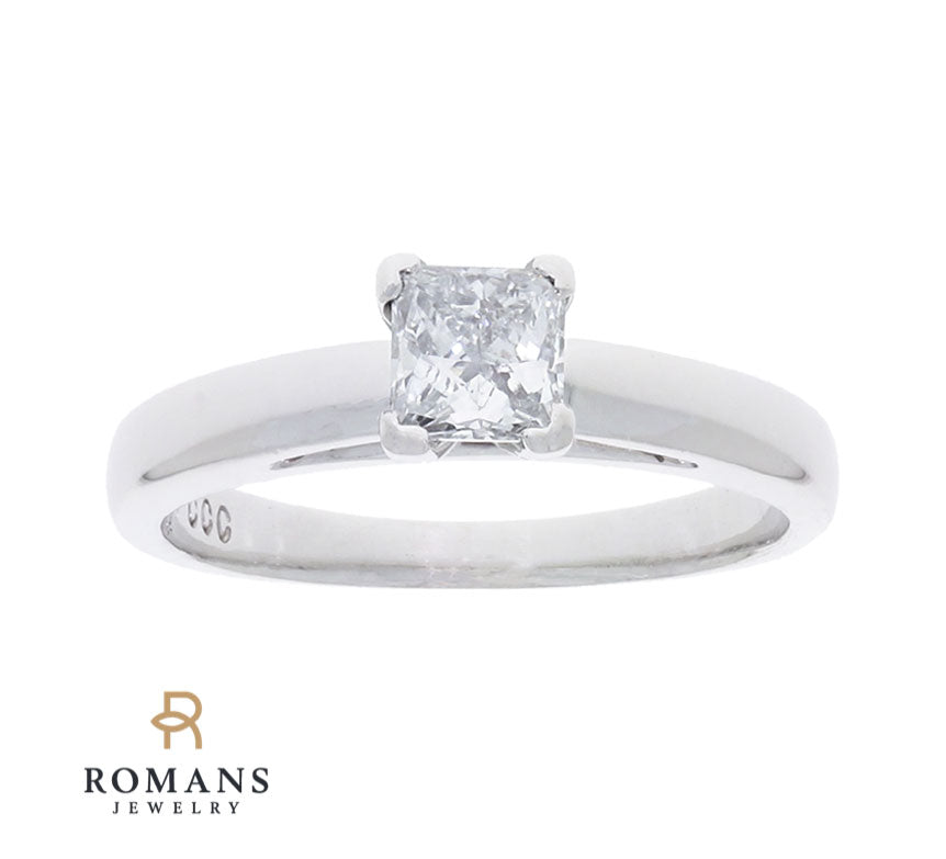 Princess Cut Engagement Ring Platinum .50 CT