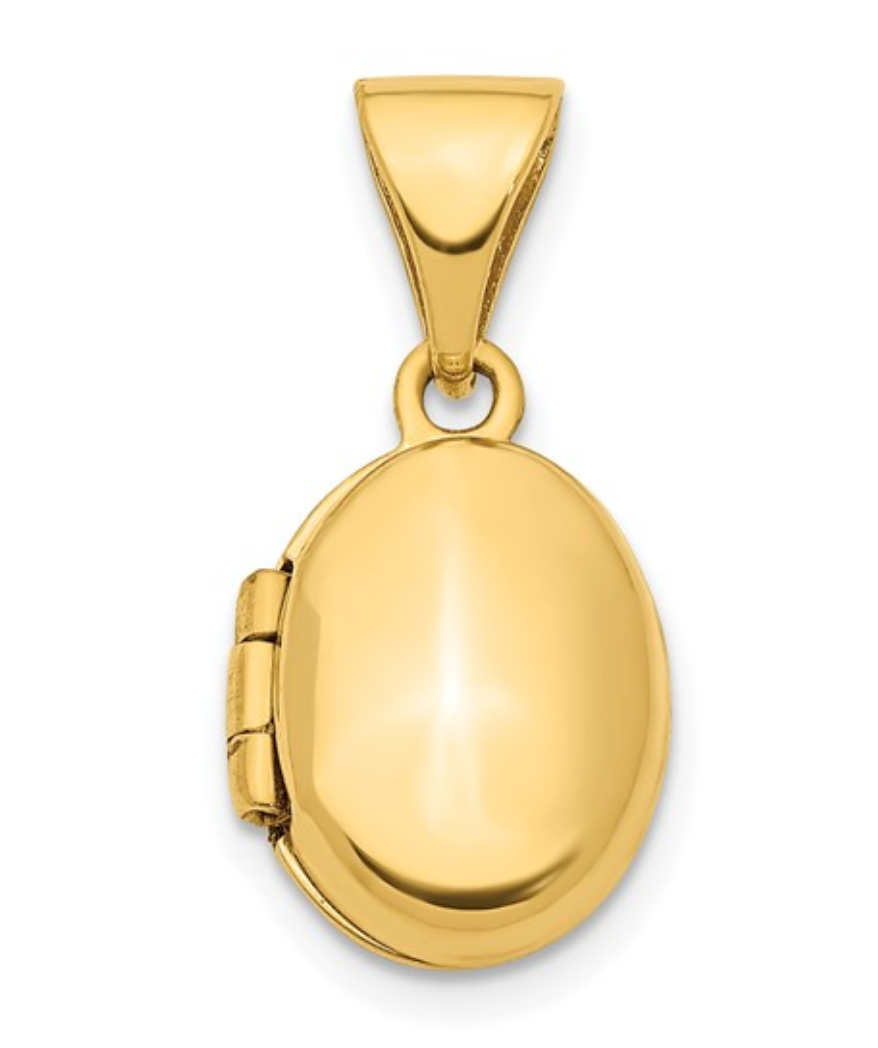 Gold Locket 14K Yellow Gold 12MM