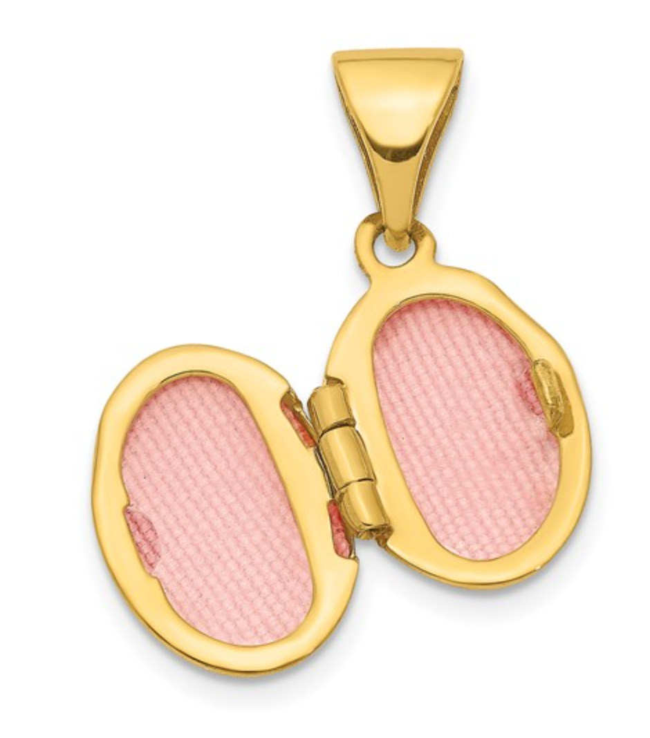 Gold Locket 14K Yellow Gold 12MM