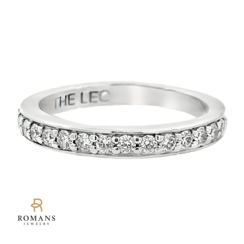 The Leo Diamond Wedding Band 14K White Gold .25 CTW