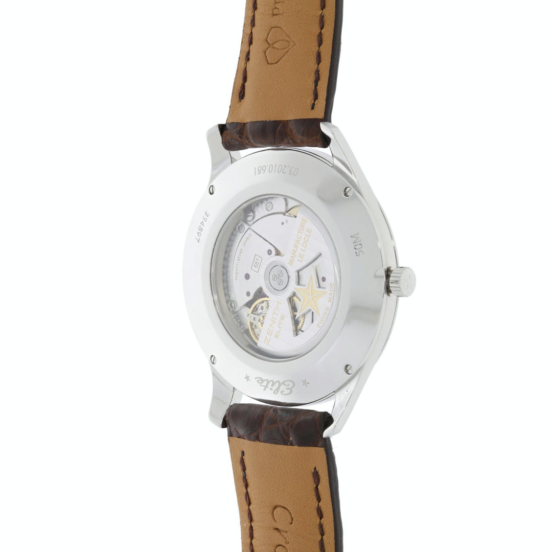Zenith Elite Watch Auto Steel 27J 40MM BOX