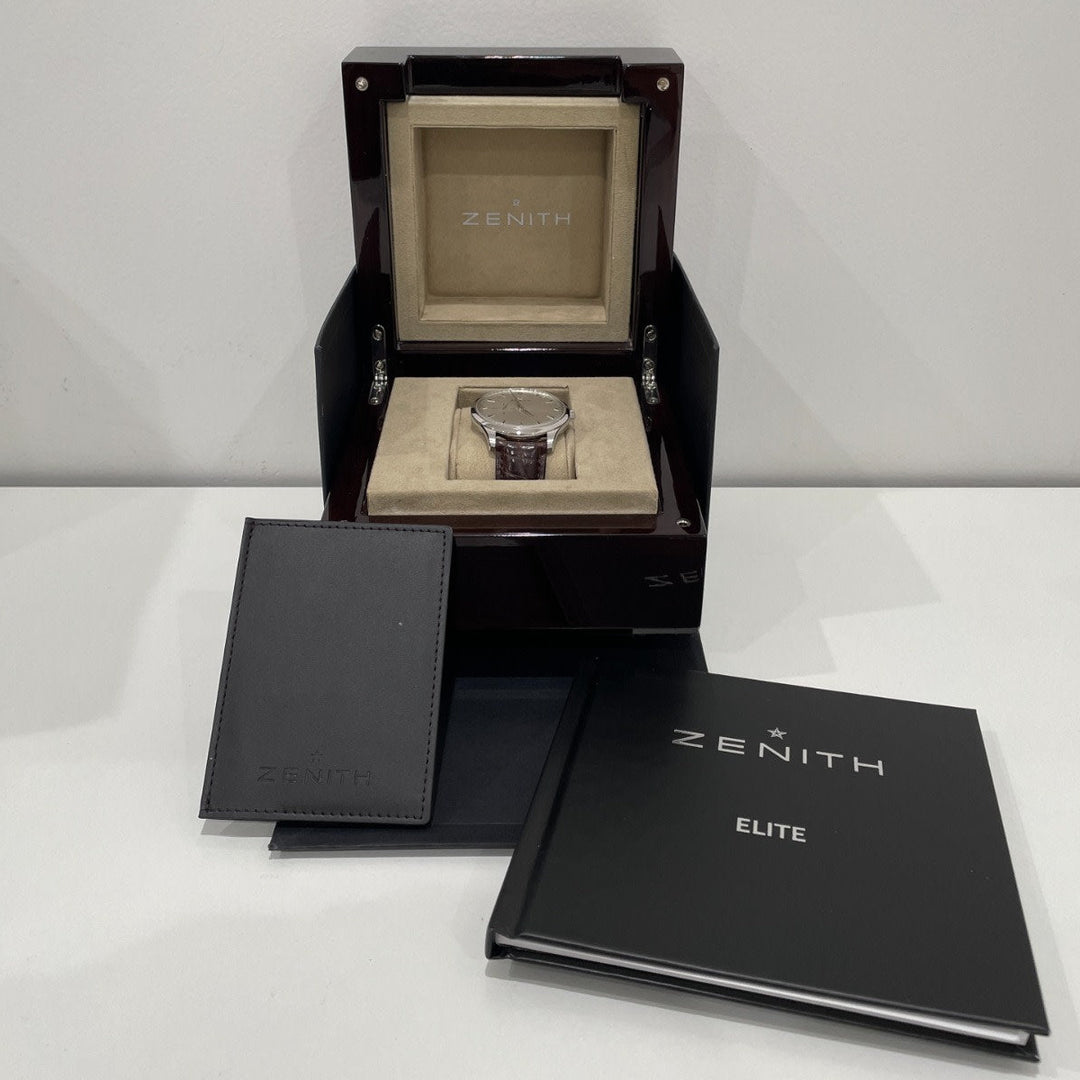 Zenith Elite Watch Auto Steel 27J 40MM BOX