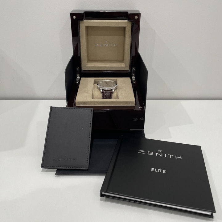 Zenith Elite Watch Auto Steel 27J 40MM BOX