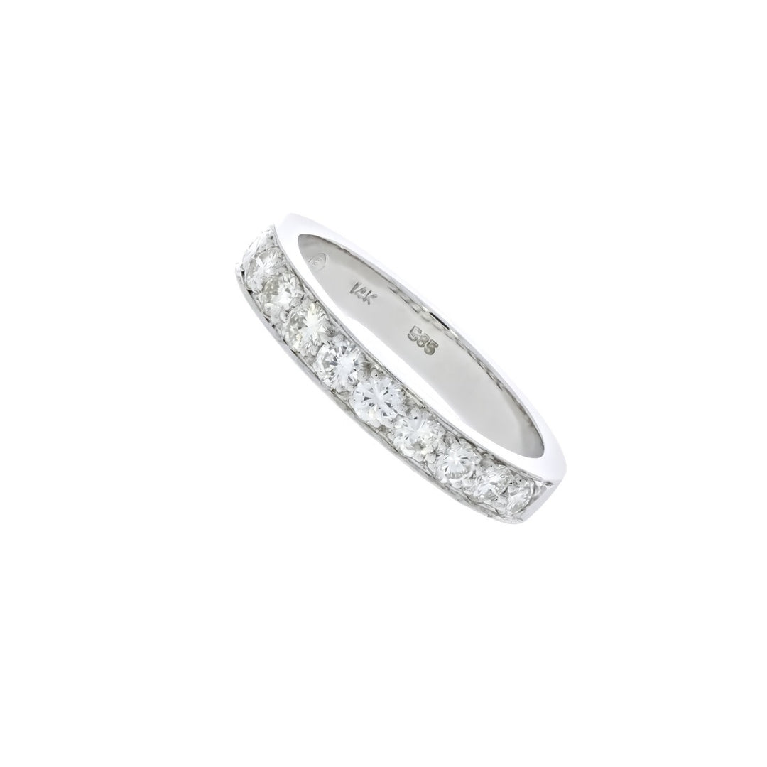 Diamond Stackable Band 14K White Gold .77CTW