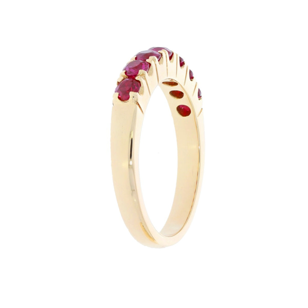 Ruby Band 18K Yellow Gold .70 CTW