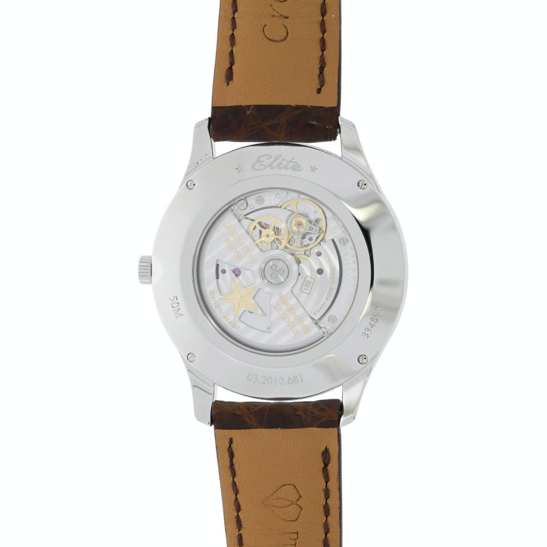 Zenith Elite Watch Auto Steel 27J 40MM BOX