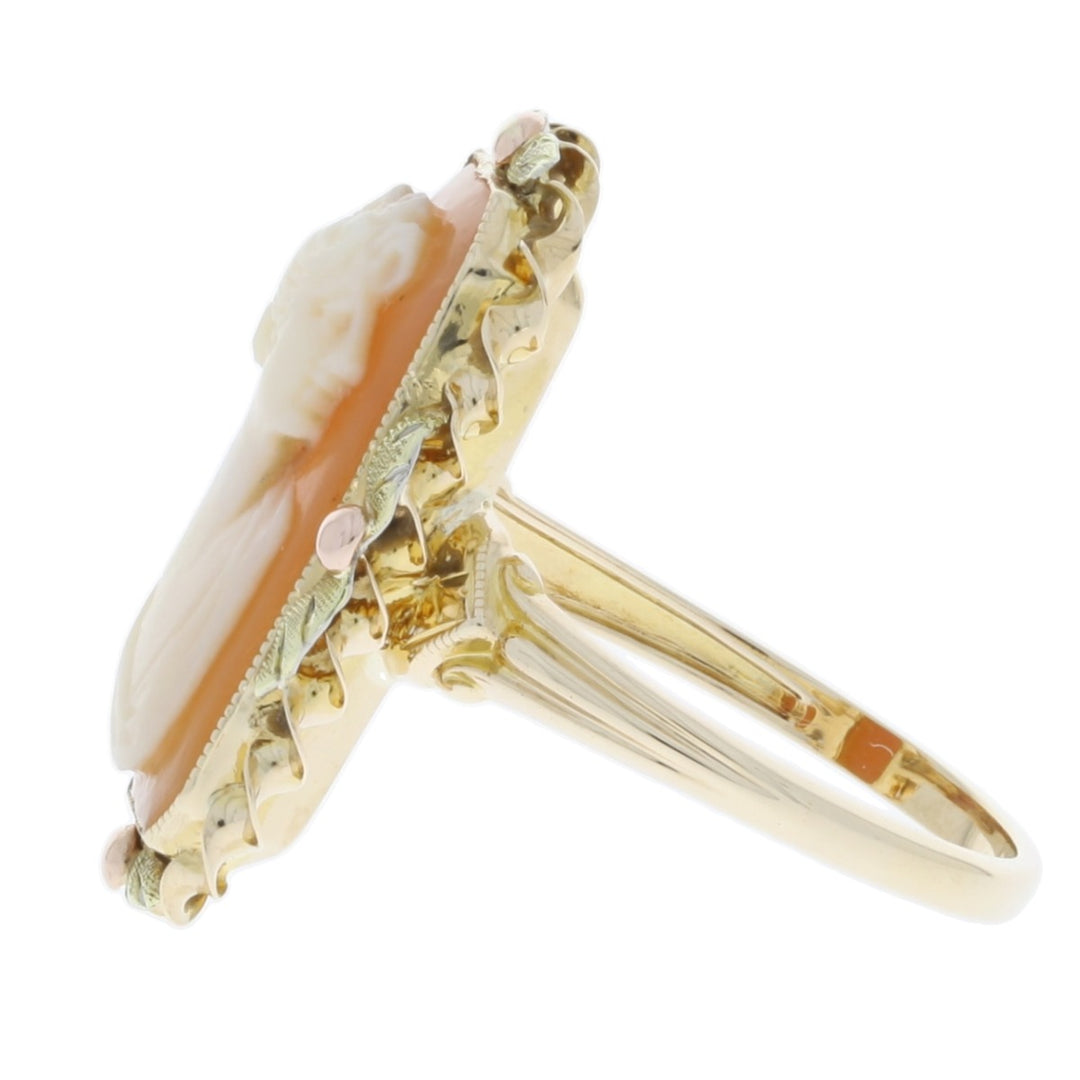 Cameo Rectangular Ring 10K Black Hills Gold