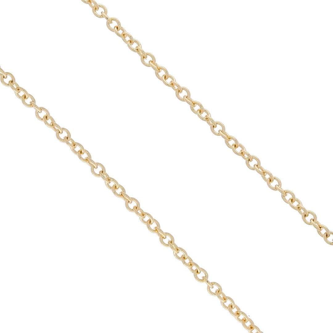 Diamond Circle Necklace 14K Yellow Gold .15CTW