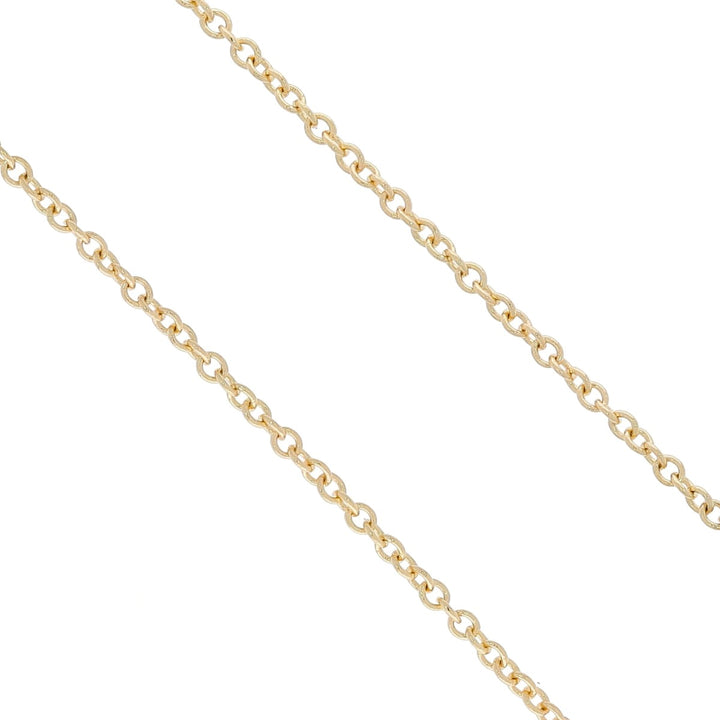 Diamond Circle Necklace 14K Yellow Gold .15CTW