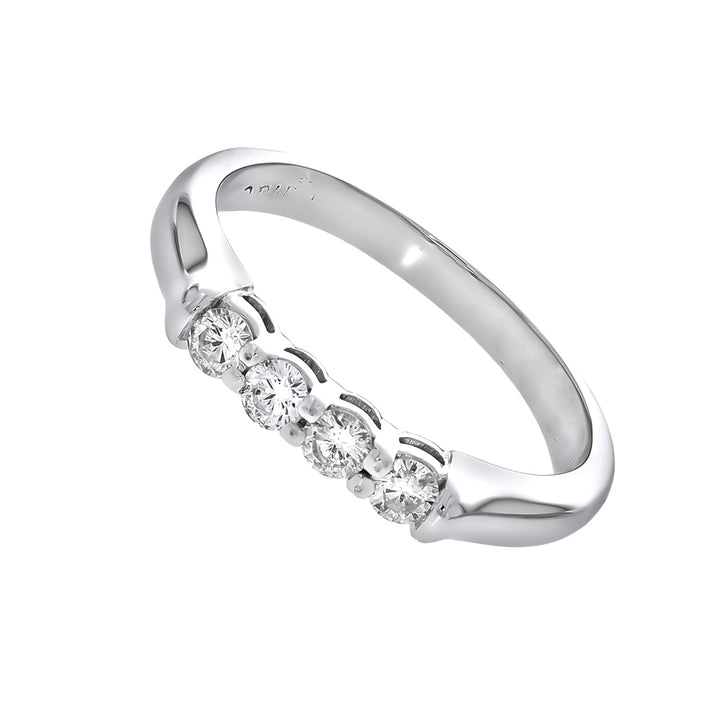 Diamond Wedding Band 14K White Gold .32 CTW
