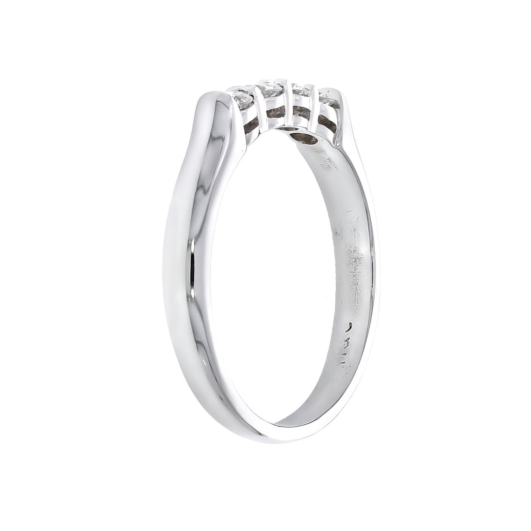Diamond Wedding Band 14K White Gold .32 CTW