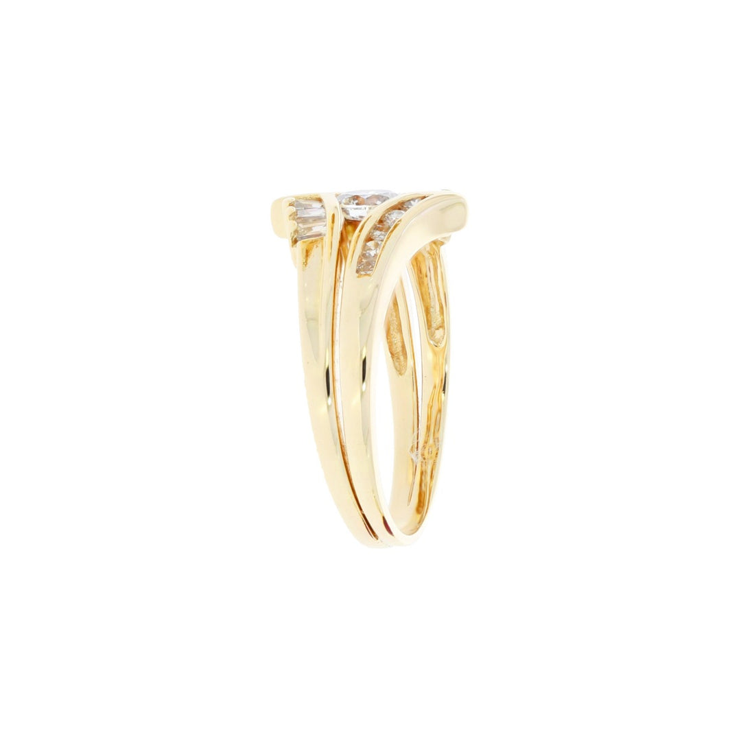 Diamond Wedding Ring 14K Yellow Gold .50 CT