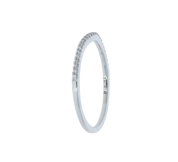Diamond Wedding Band 14K White Gold .13 CTW