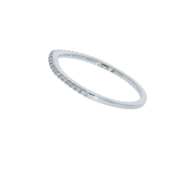 Diamond Wedding Band 14K White Gold .13 CTW