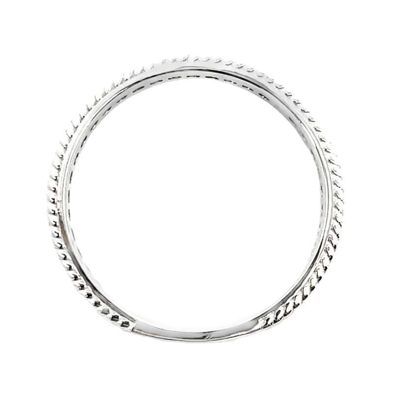 Diamond Braided Band 14K White Gold 0.36CT